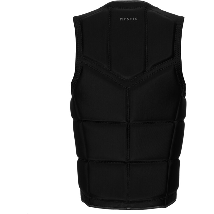 2024 Mystic Mens Brand Front Zip Wake Impact Vest 35005.240215 - Black